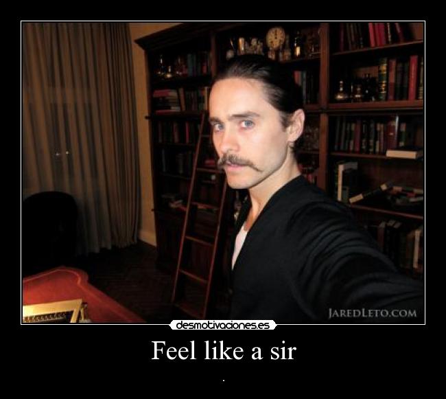 Feel like a sir -