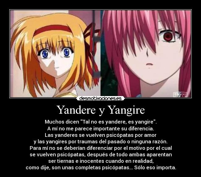 Yandere y Yangire - 
