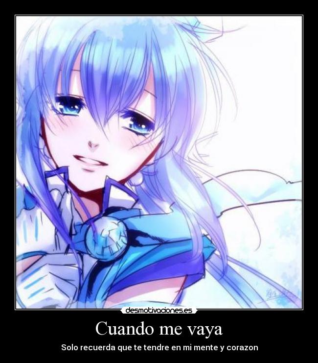 Cuando me vaya -