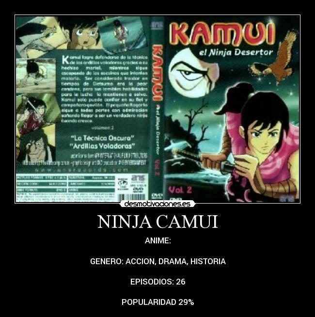 carteles anime ninja camui desmotivaciones