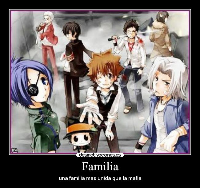 carteles familia khr katekio hitman reborn familia desmotivaciones