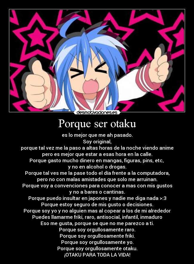 carteles konata otaku sugoi desmotivaciones