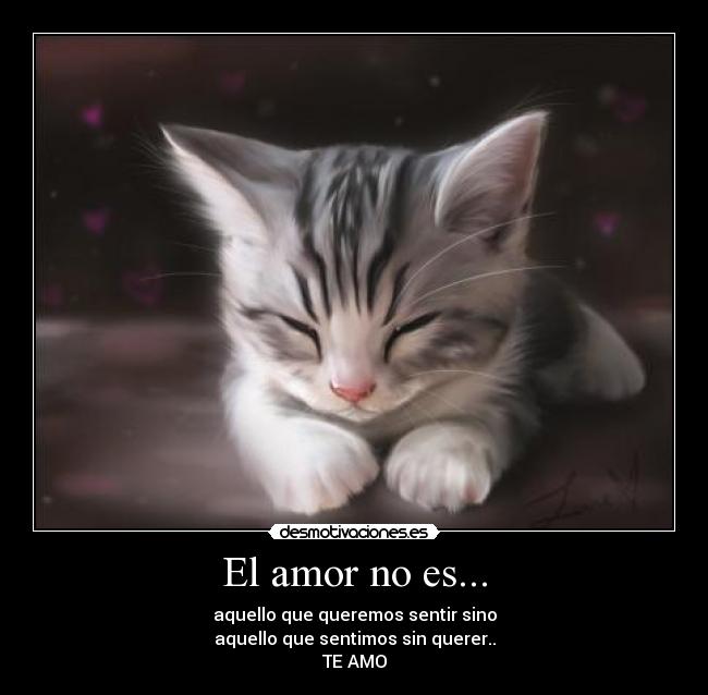 El amor no es... -