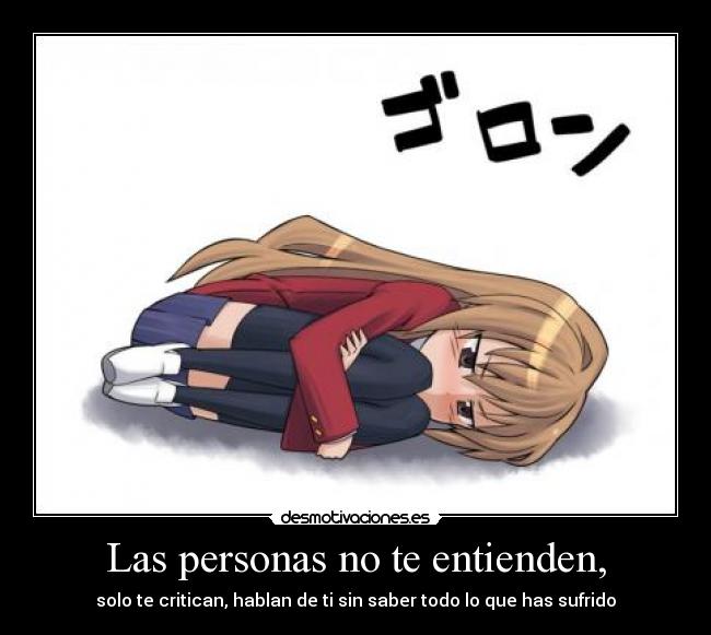 carteles taiga toradora personas critican desmotivaciones