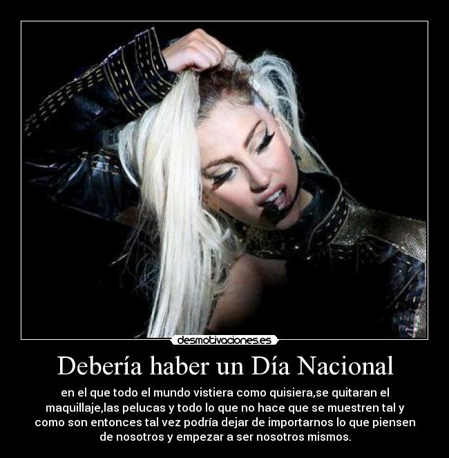 Debería haber un Día Nacional - 