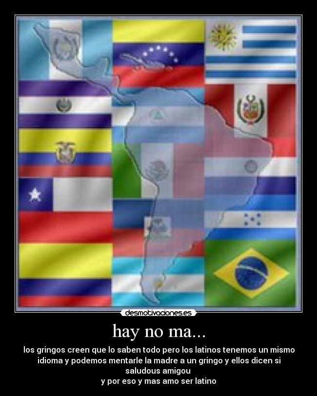 carteles amo ser latino desmotivaciones