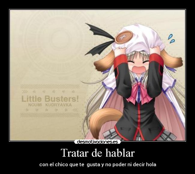 Tratar de hablar -