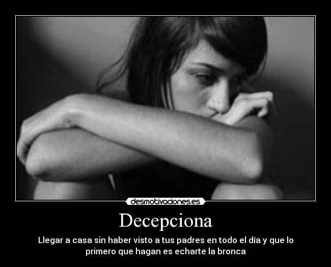 Decepciona -