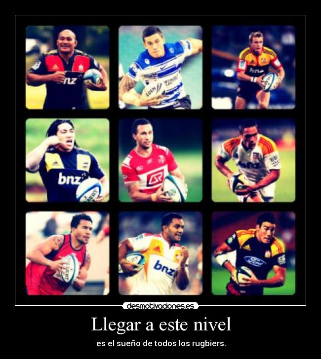 carteles suenos llegar nivel todos rugby rugbiers desmotivaciones