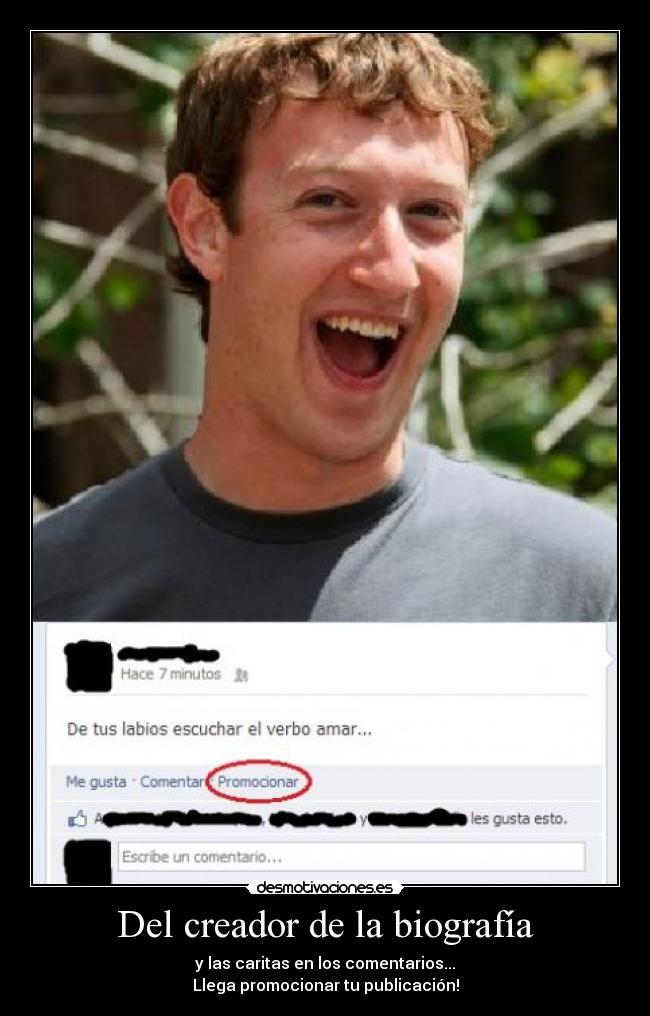 Del creador de la biografía -