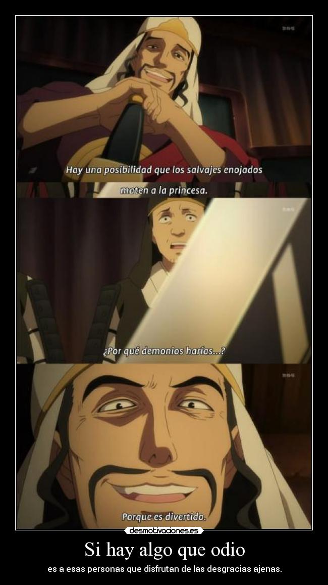 Si hay algo que odio -