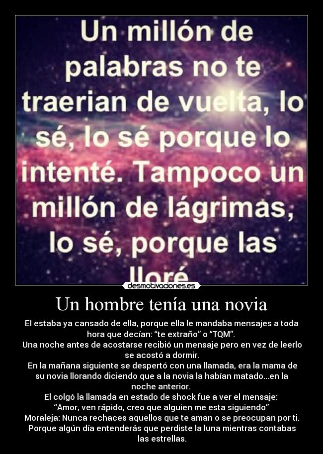 Un hombre tenía una novia -