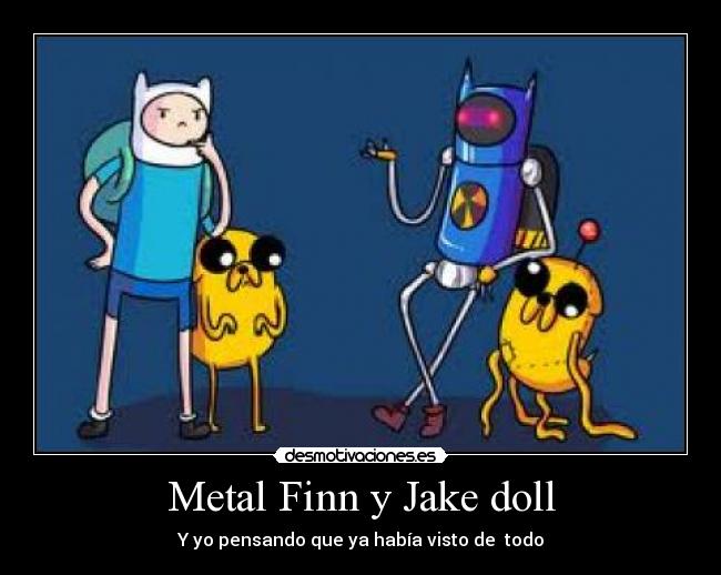 Metal Finn y Jake doll - 