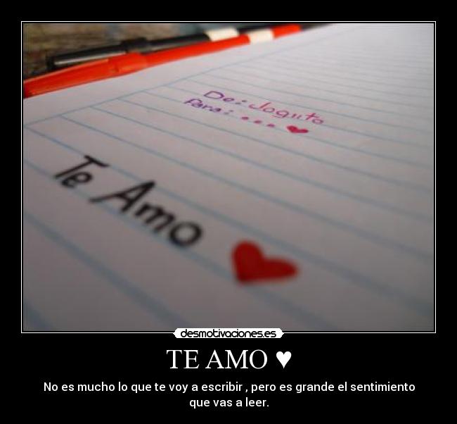 TE AMO ♥ -