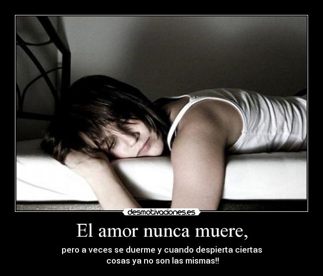 El amor nunca muere, -