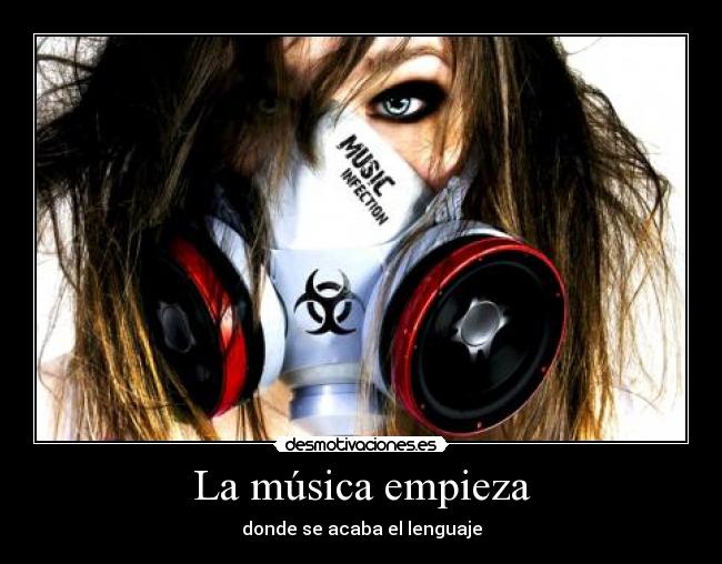 La música empieza - donde se acaba el lenguaje