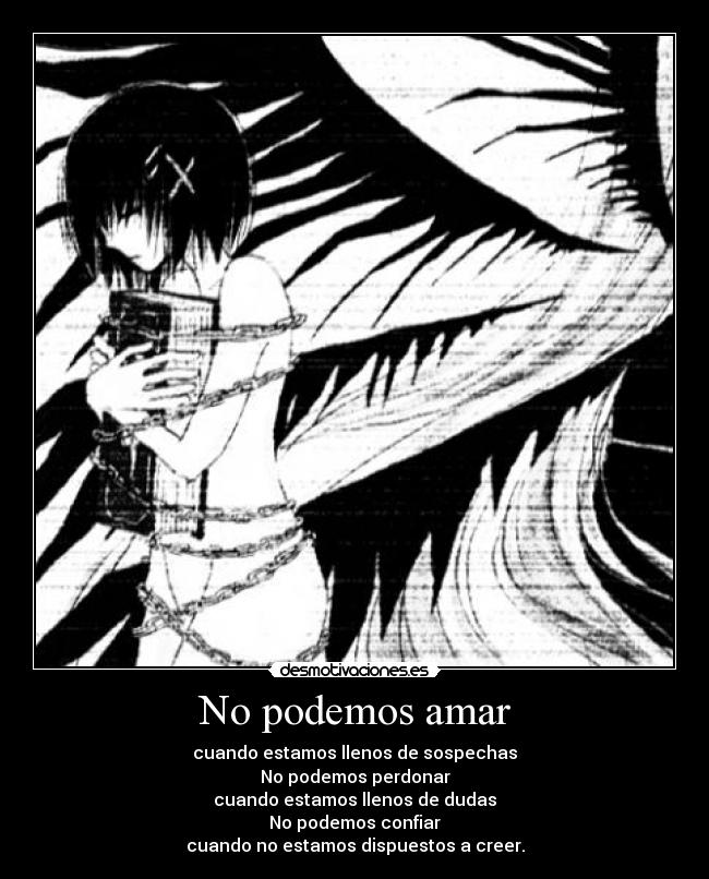 No podemos amar -