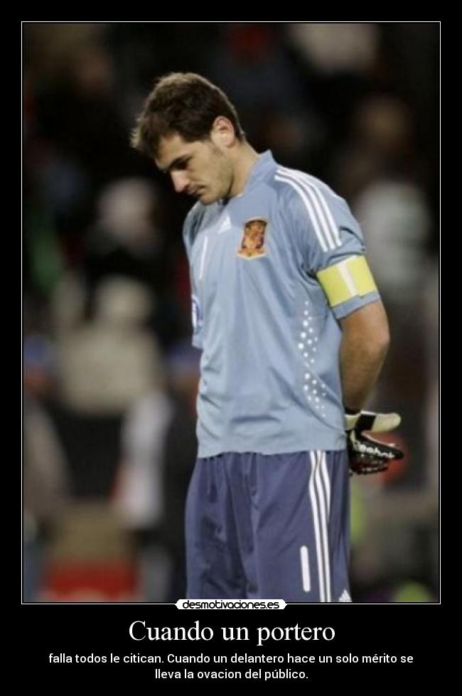 Cuando un portero -