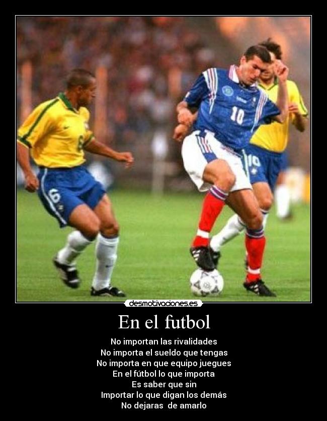 En el futbol -