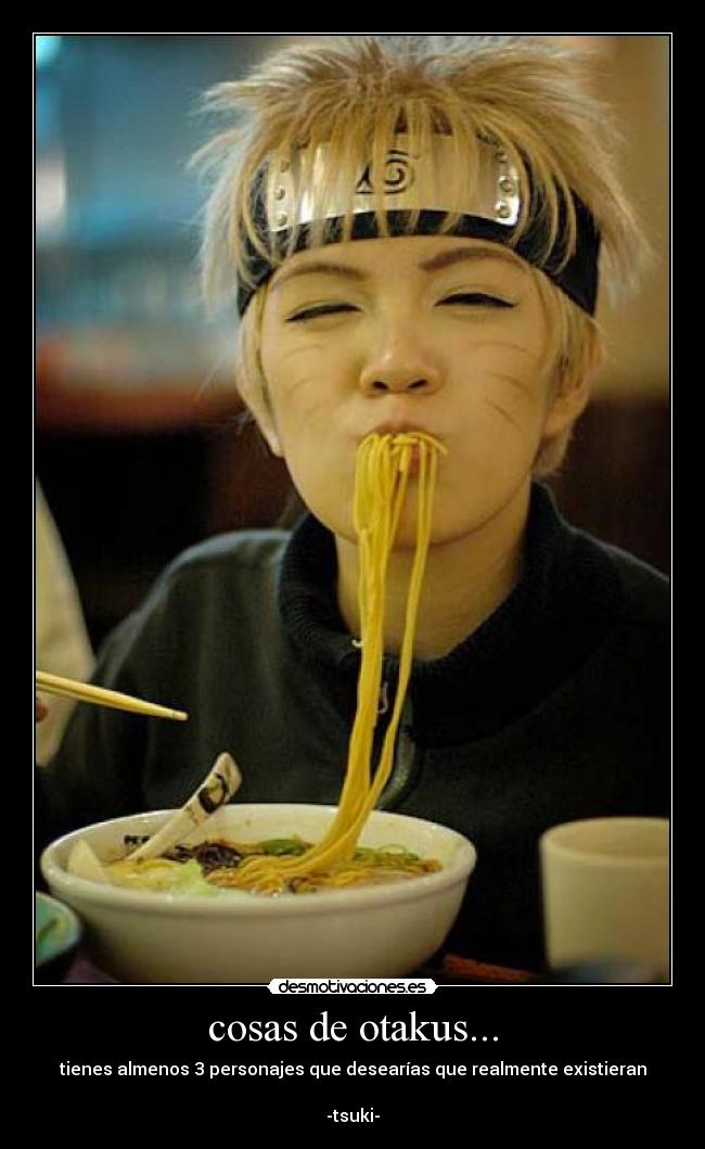 carteles cosas otakus desmotivaciones