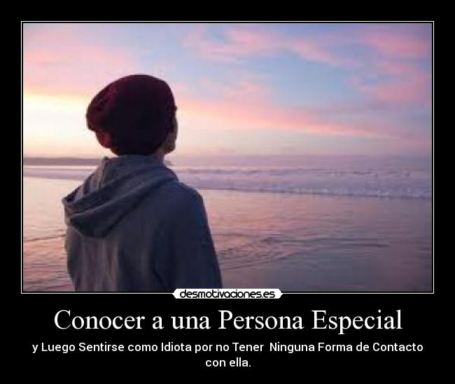 Conocer a una Persona Especial -