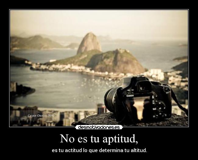 No es tu aptitud, - 