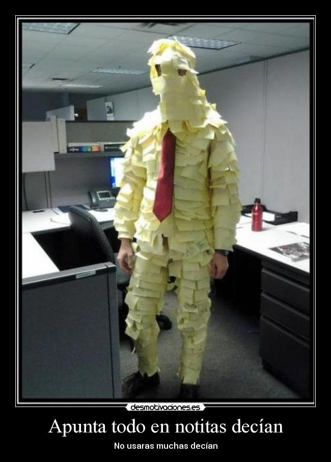 Apunta todo en notitas decían - 