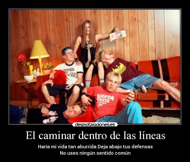 El caminar dentro de las líneas -