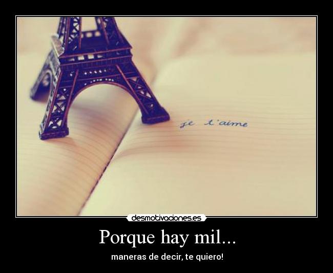 Porque hay mil... - 