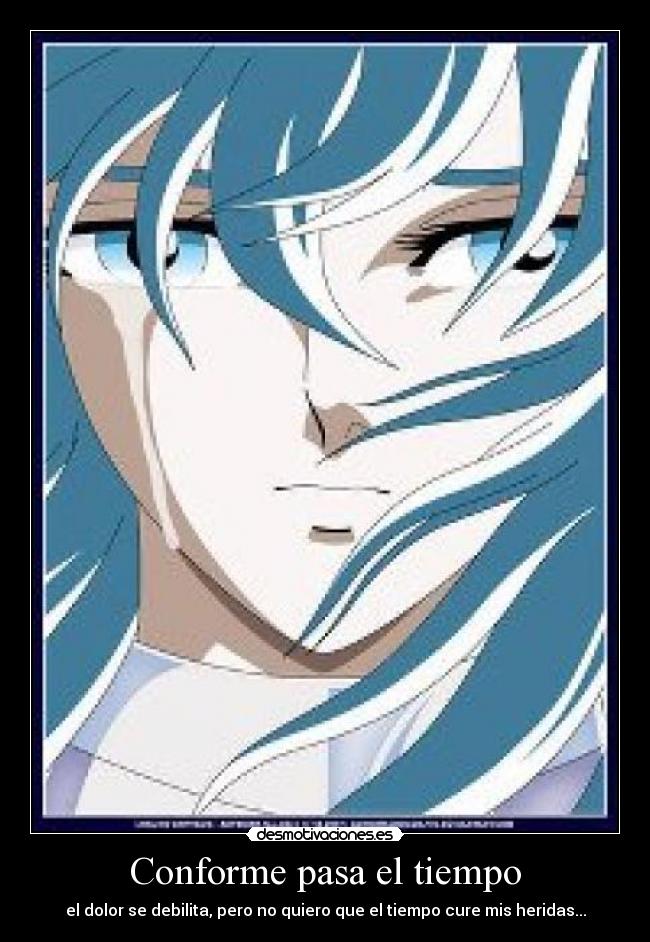 Conforme pasa el tiempo - el dolor se debilita, pero no quiero que el tiempo cure mis heridas...