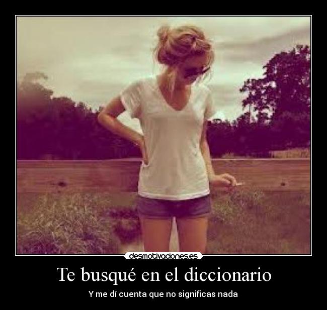 Te busqué en el diccionario - 
