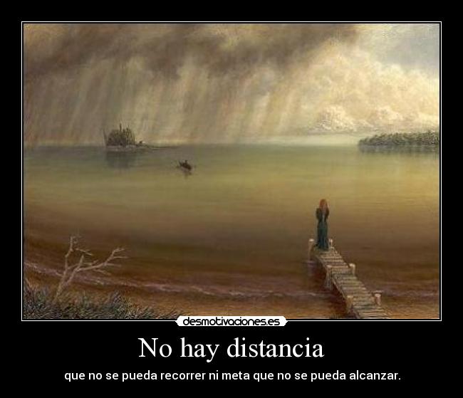No hay distancia -