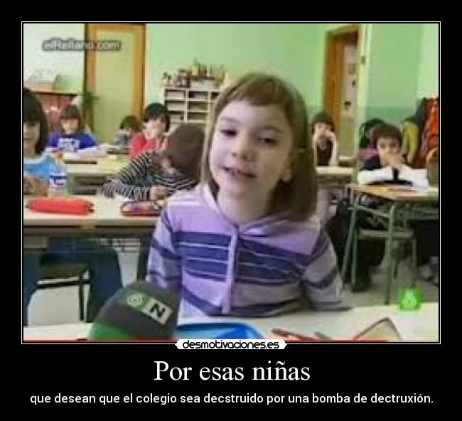 Por esas niñas -