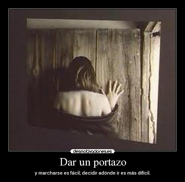 Dar un portazo - 