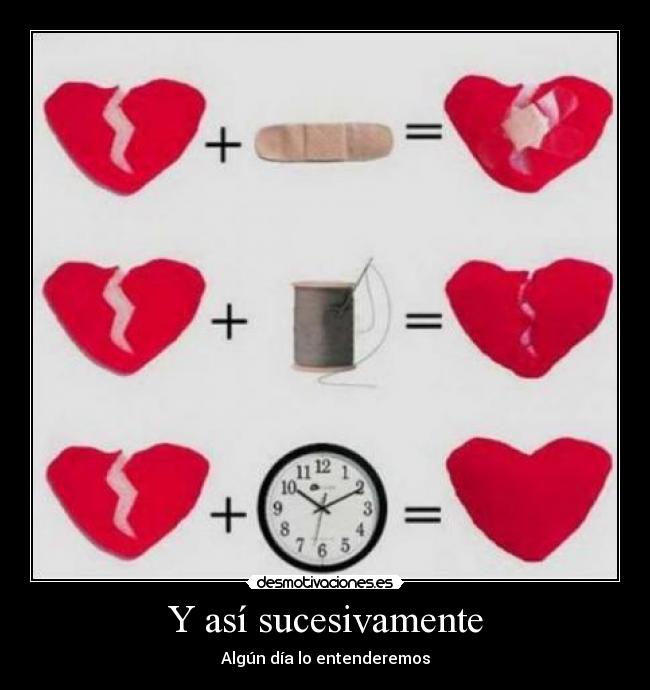 Y así sucesivamente -