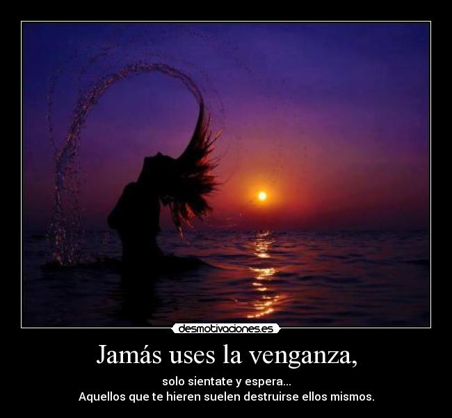Jamás uses la venganza, -