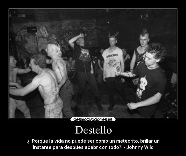 carteles johnny wild punk rock underground leyenda movida desmotivaciones