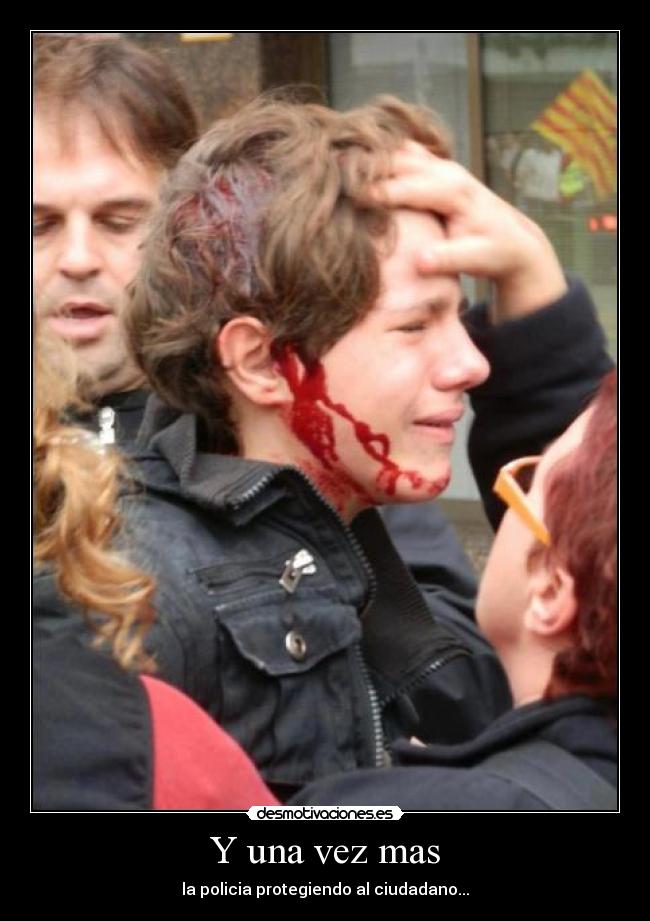 Y una vez mas - la policia protegiendo al ciudadano...