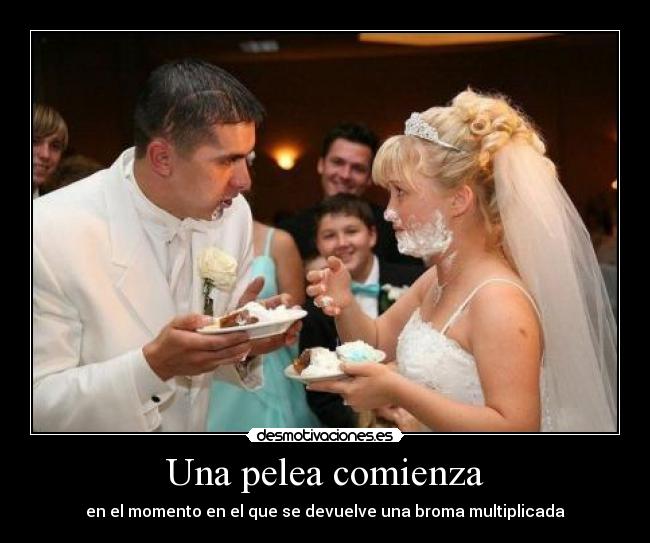 Una pelea comienza -