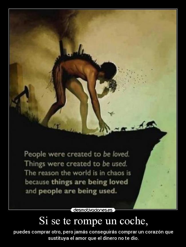 Si se te rompe un coche, -