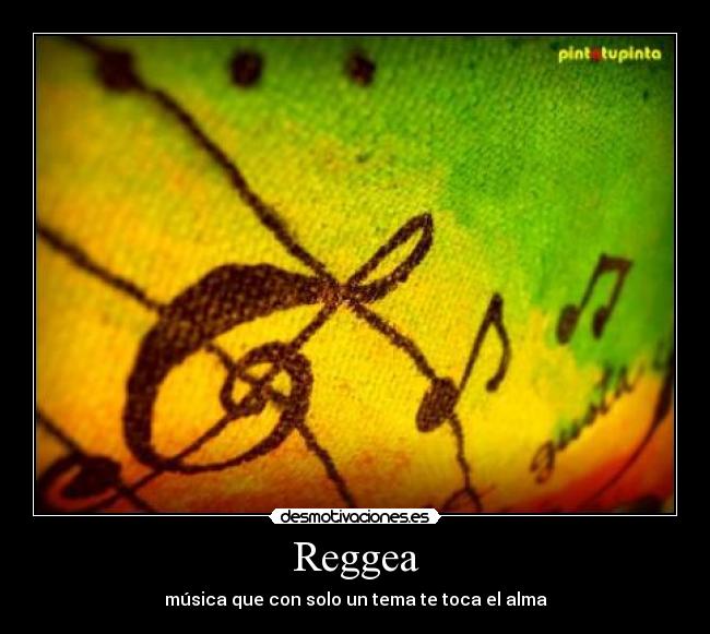 Reggea - música que con solo un tema te toca el alma