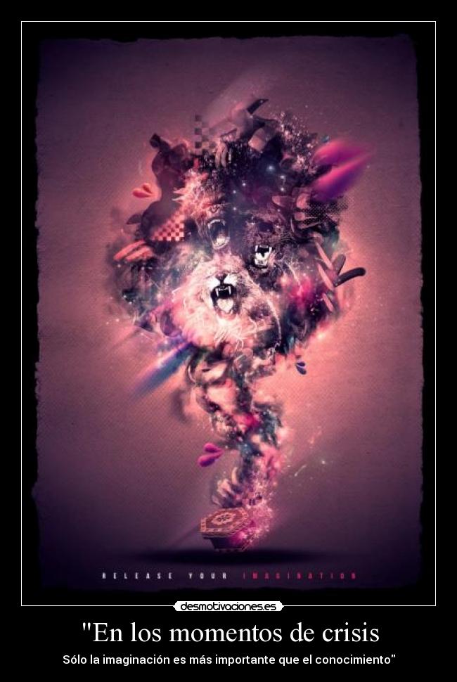 En los momentos de crisis - Sólo la imaginación es más importante que el conocimiento