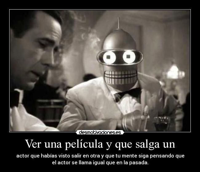 Ver una película y que salga un -