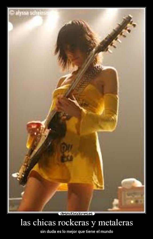 las chicas rockeras y metaleras - 
