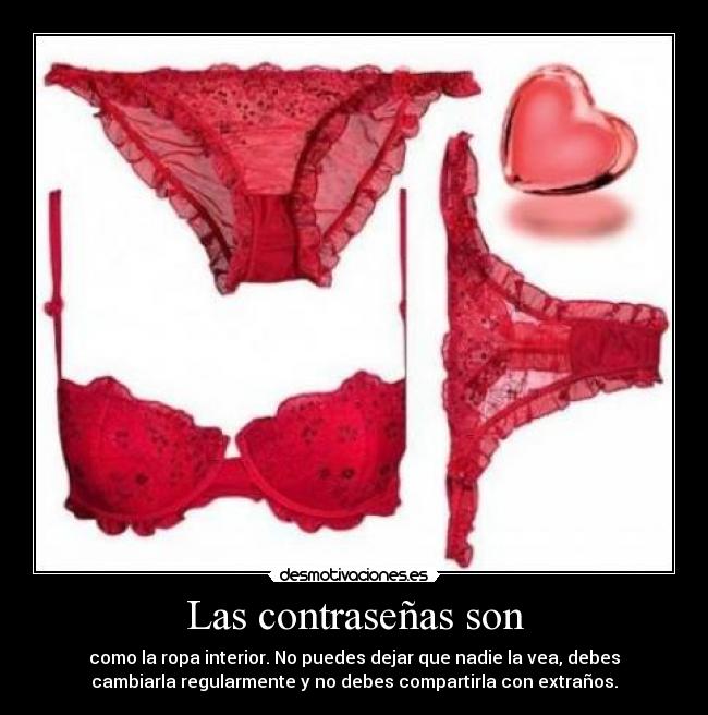 Las contraseñas son - 