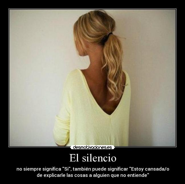 El silencio -