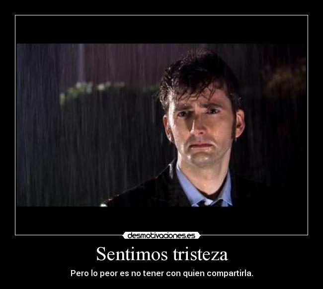 Sentimos tristeza -