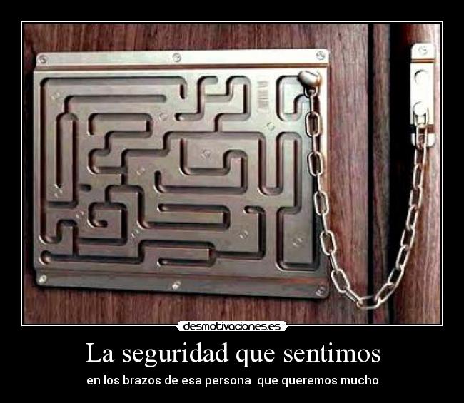 La seguridad que sentimos - 