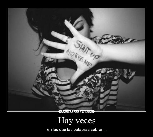 Hay veces -