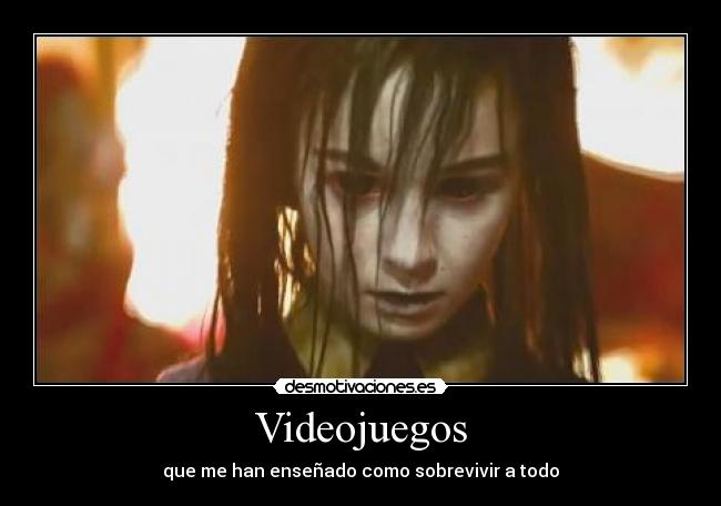 carteles videojuegos videojuegos silent hill alessa sobrevivir desmotivaciones